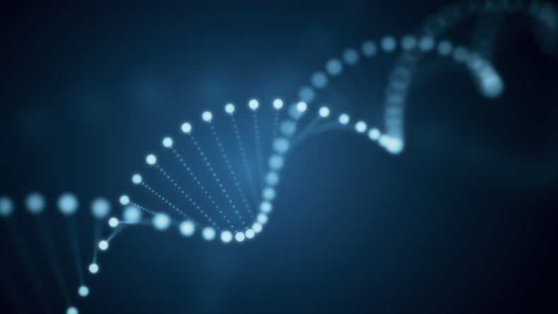 3d illustration of rotating DNA glowing molecule on blue background Metadata is the DNA that Future-proofs Your Data Infrastructure