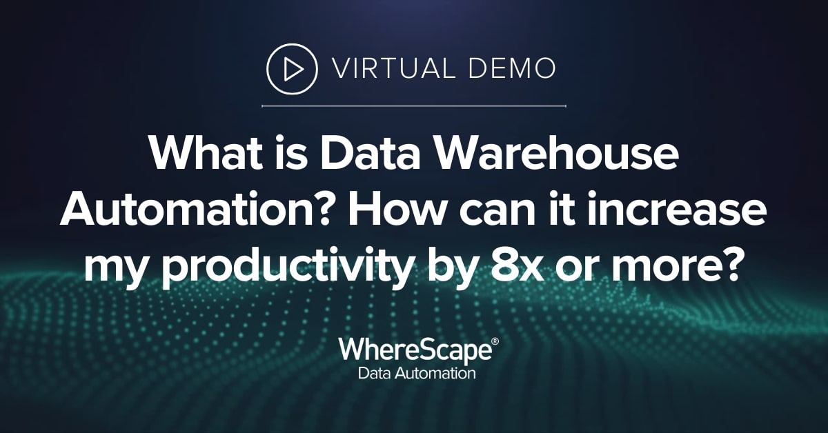 WhereScape Data Automation Demo