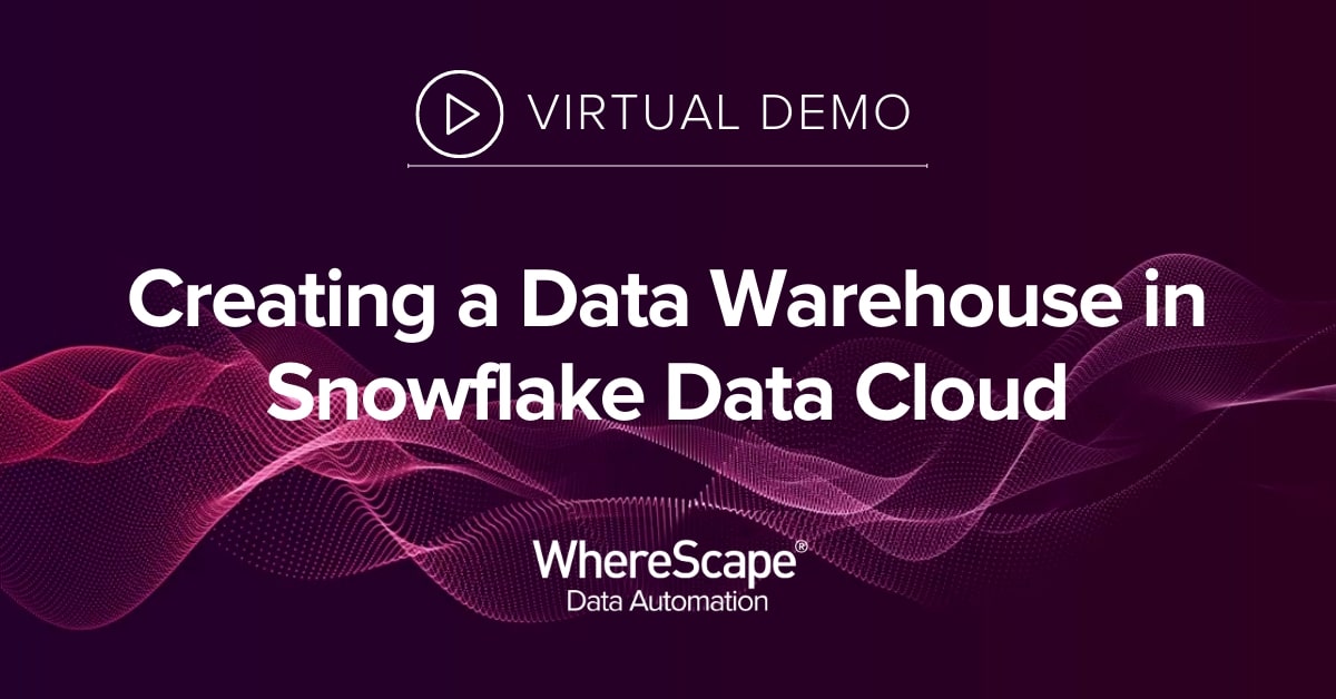 WhereScape Data Automation Demo