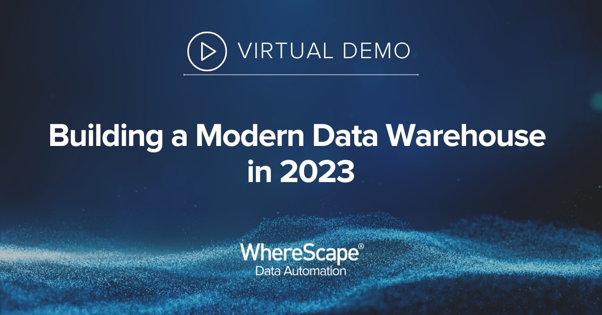 WhereScape Data Automation Demo