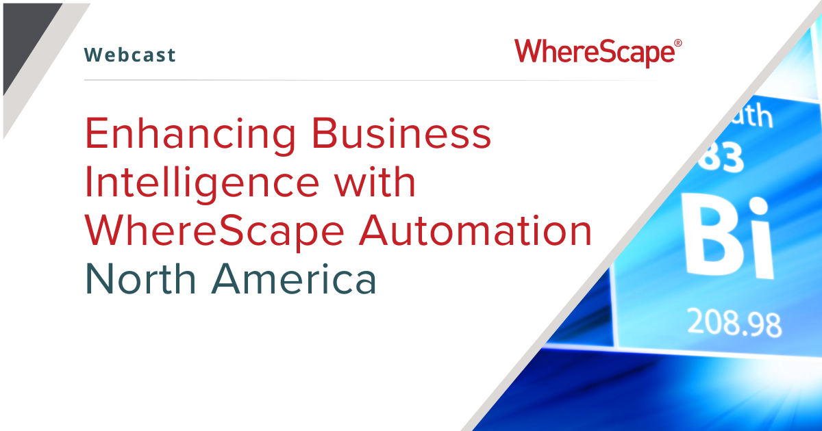 Webcast: Enhancing Business Intelligence with WhereScape Automation