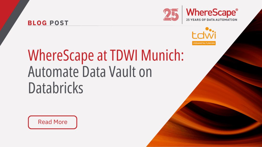 WhereScape at TDWI Munich: Automate Data Vault on Databricks