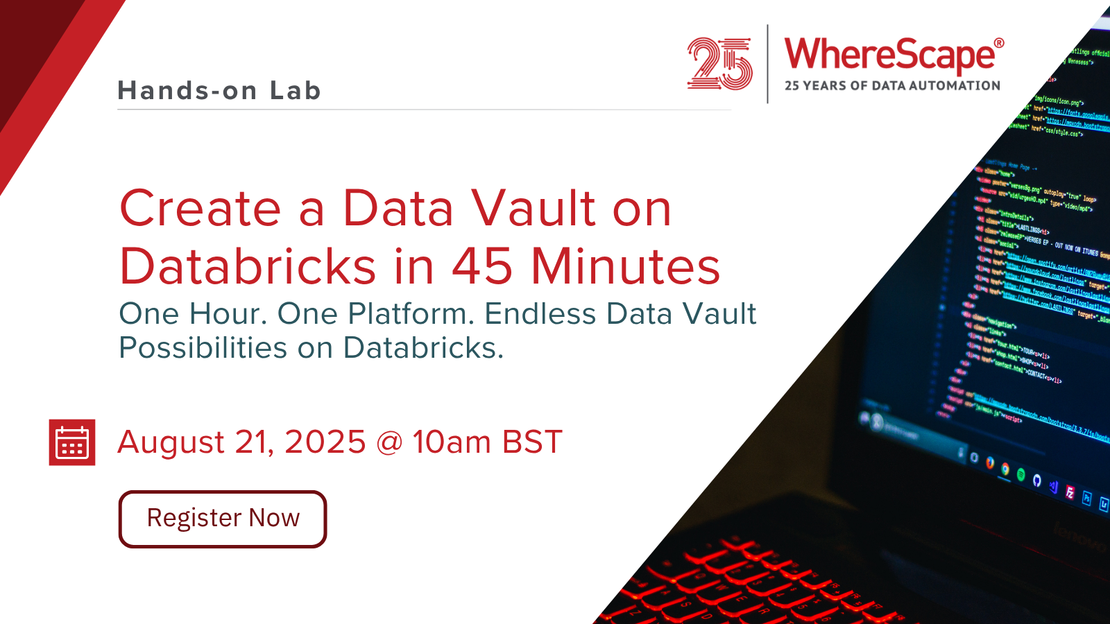 Create a Data Vault on Databricks in 45 Minutes