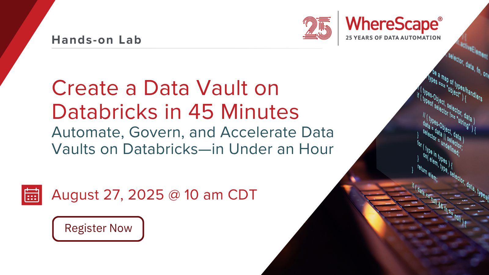 Create a Data Vault on Databricks in 45 Minutes
