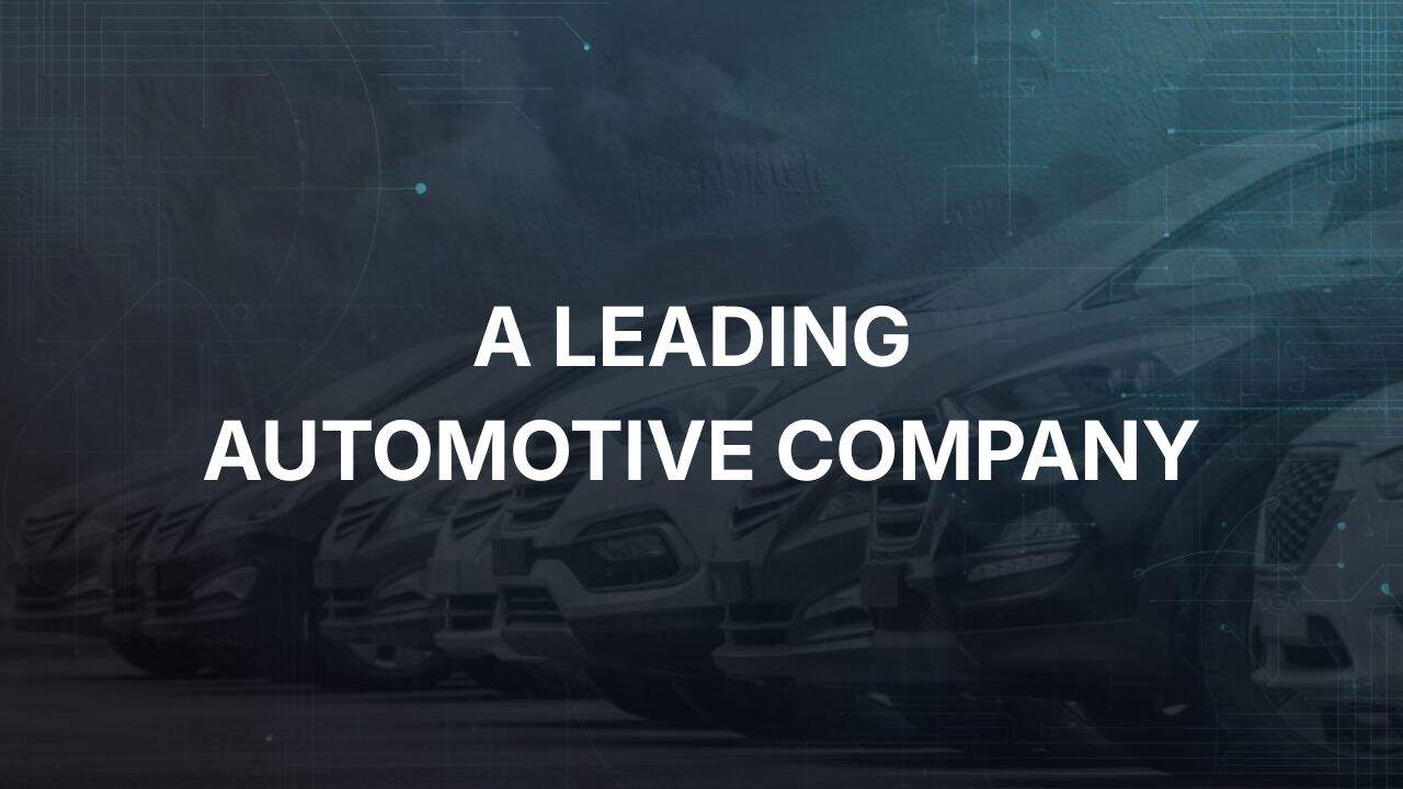 Leading Automotive Company Drives Profitability With Sensor Data Automation